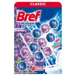Bref wc tisztító golyós Mega Pack power aktiv 3X50g lavender (DA503XSZWY9000100956192)