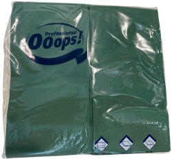 Ooops! Ooops! szalvéta 33X33cm, 2r. , 1/8 hajtás, SÖTÉTZÖLD, 100 lap/csg, 20csg/karton, 42karton/raklap (DA503XSZHTKSC21002139)