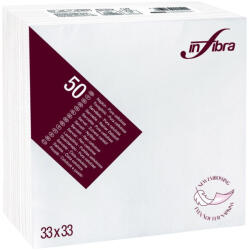 INFIBRA Szalvéta 33x33cm fehér 2 rétegű 50 lap/csomag (DA503XSZADI0101)