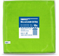 Bonus BonusPro MicroClean Extra kendő 40x40cm, 10db/csg zöld (DA503XSZHTB253)