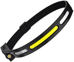SUPERFIRE lanterna led pentru cap supfire hl76, led+cob, lumina rosie, control miscare mana, 210lm, incarcare usb-c, 5 moduri, 1200 mah (95-hl76)