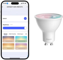 Aqara LED Bulb T2 Intelligens izzó Bluetooth/Zigbee 4, 9 W (LB-L03D)