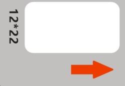 NIIMBOT štítky RP 12x22mm 250ks White pro D11 a D110 (A2A68601701)