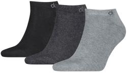Calvin Klein CALVIN KLEIN, Egyszínű bokazokni szett - 3 pár, Fekete, Melange sötétszürke, Melange világosszürke, 39-42 (701234366-003-39-42)