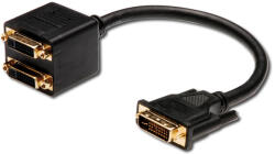 ASSMANN AK-320401-002-S DVI kábel 0, 2 M DVI-I 2 x DVI-I Fekete (075621)