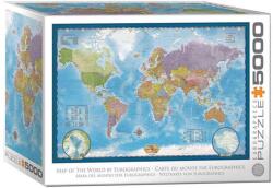 EUROGRAPHICS 5000 db-os puzzle - Map of the World (8520-5890) (8520-5890)