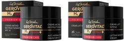 Gerovital H3 Derma + Premium Care ajándékcsomag: Restrukturáló ránctalanító krém, SPF 10 - Tűmentes töltőanyag, Feszesség és rugalmasság, UV-védelem és hidratálás, 50 ml + Intenzív Lift krém - Lifting