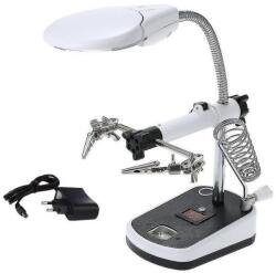 Verk 09162 Držáček s lupou-třetí ruka, 5 LED (50472)