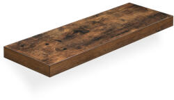 VASAGLE Rusztikus Lebegő Fali Polc MDF Dekorációs Barna - fizz - 7 004 Ft