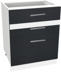  Salandra háromfiókos alsó konyhaszekrény IC 60 Antracit N