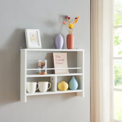 PremiumXL Fali Polc Piteå 60x10, 5x45 cm Fehér