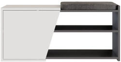 ASIR GROUP Cipőtároló Fiona Bench - Anthracite, White