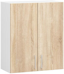 Akord Lima W60 Faliszekrény Laminált Fehér-Sonoma Tölgy