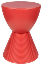 King Home Tamburo Polipropilén Ülőke Korallpiros Tárolóval