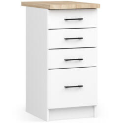 Akord Oliwia Álló Konyhai Fiókos Szekrény Laminált Fehér