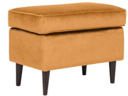 SIGNAL MEBLE Ron Bluvel Lábtartó Bársony Curry Puff Wenge Lábakkal