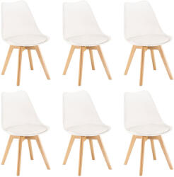 Leziter Silla étkezőszék 6 db fehér színben - pepita - 62 089 Ft