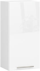 Akord Oliwia Fali Konyhaszekrény Magasfényű Fehér 40 cm
