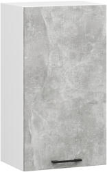 Akord Oliwia Fali Konyhaszekrény Laminált Fehér-Beton Matt - fizz - 23 334 Ft