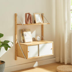 PremiumXL Fali Polc Tingvoll 85x65x34 cm Bambusz