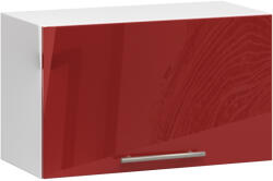Akord Oliwia Fali Konyhaszekrény Magasfényű Fehér-Piros