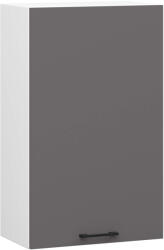 Akord Oliwia Fali Konyhaszekrény Laminált Fehér-Grafit Matt 50 cm