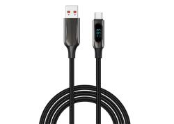 S-Link Cablu S-Link - UC-066 (afișaj cu LED, 66W, încărcare rapidă, tip C, cablu de încărcare + date de 100 cm, negru, împletit) 41763 (41763)