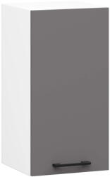Akord Oliwia W30 Fali Konyhaszekrény Laminált Fehér-Grafit Matt