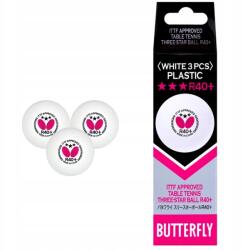 Butterfly labda R40+ *** 3 db fehér (B3R40)