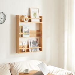 PremiumXL Fali Polc Hareid 80x60x12 cm Bambusz