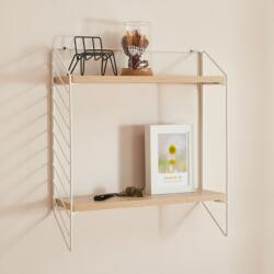 PremiumXL Fali Polc Bømlo Fehér / Tölgyfa-Hatású