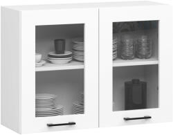 Akord Oliwia Fali Vitrines Konyhaszekrény Fehér Matt
