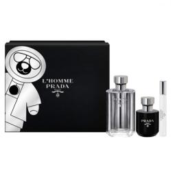 Prada L'Homme SET: edt 100ml + edt 10ml + tusfürdő gél 100ml férfi parfüm
