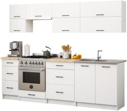 Akord Oliwia G2 Konyhabútor Szett 2.4 m Fehér