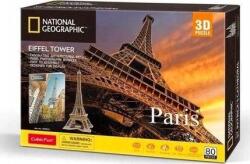 CubicFun Puzzle 3D National Geographic Párizsi Eiffel-Torony 80 Elem (456597) (456597)