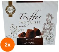 Chocmod Set 2 x Trufe de Ciocolata Naturale, Truffes Fantaisie, 160 g