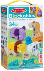 Spin Master Melissa&Doug: Blockables - Safari állatos fa játékszett - Spin Master (6074903) - jatekshop