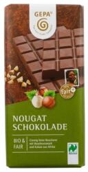 GEPA Ciocolata Bio si Fairtrade cu Lapte si Nougat, Gepa, 100 g