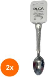 Elcadis Set 2 x 3 Lingurite pentru Ceai Corona, Inox, Italia, Elcadis (CLE-2xELC-TK-S3-COR-TEA) Tacam