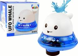 LEAN Toys Vízköpő Bálna Állványos Fürdőjáték - Fehér (15958) (15958)