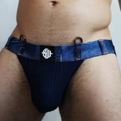  Stonewall Wash Denim - sötét farmer cseppfarmer jockstrap