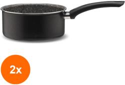 Elcadis Set 2 x Oala Rotunda cu Maner si Capac, 16 cm, Live Induction, Italia, Piardi (CLE-2xELC-PD-LIV-OAL16+C-IND)