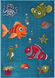 Delta Carpet Covor pentru Copii Albastru, Model Pestisor, 160 cm x 230 cm, 11381 (KOLIBRI-11381-140-1623) Covor