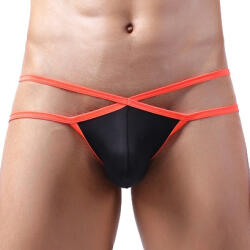  Bellicross - prémium fekete-narancs jockstrap