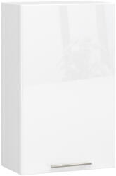 Akord Oliwia Fali Konyhaszekrény 50 cm Fehér Magasfényű