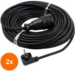 Zilan Set 2 x Prelungitor cu Priza si Stecher, 10 m, 3 x 2.5 mm (LIZ-2xZLN-EXT5664)