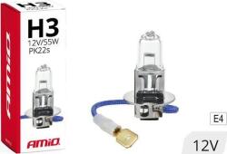 AMiO Halogén Izzó H3 12 V 55 W PK22s UV Szűrő (AMI-01478) (AMI-01478)