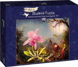 Bluebird Puzzle Bluebird 1000 db-os Art By Puzzle - Martin Johnson Heade - Cattleya Orchid And Three Hummingbirds, 1871 60097 (406476) (406476)