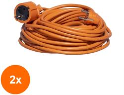 Zilan Set 2 x Prelungitor cu Priza si Stecher, 40 m, 3 x 2.5 mm (LIZ-2xZLN-EXT6027)