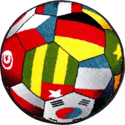 Delta Carpet Covor Rotund Multicolor, 67 x 67 cm, Kolibri Model UEFA 11110-180 (11110-180-067067-O) Covor